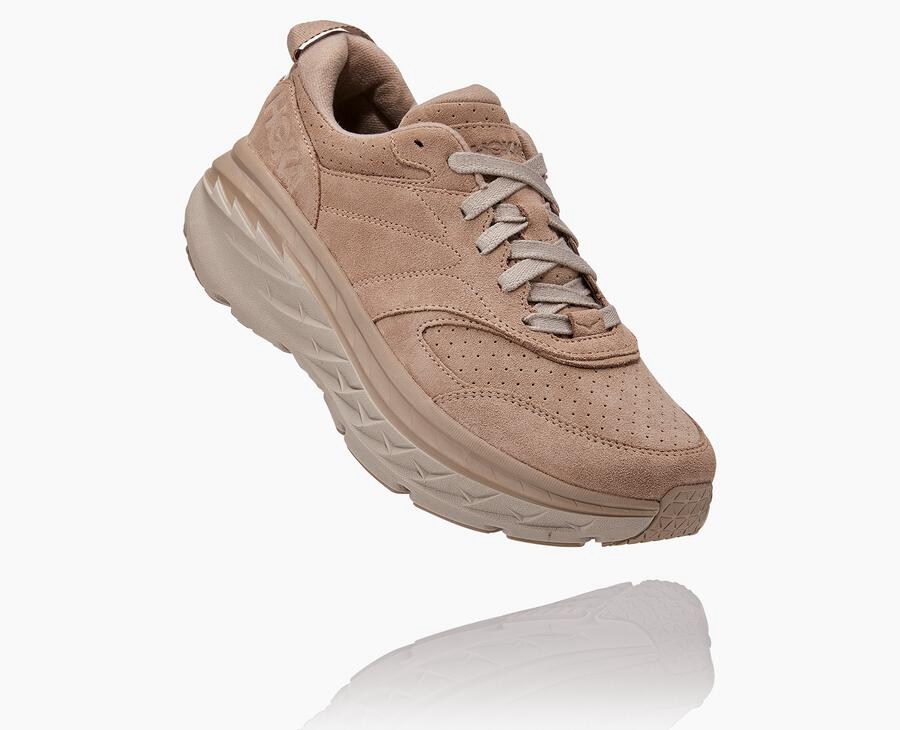 Hoka One One Loopschoenen Dames - Bondi L Suede - Grijs - MX9480217